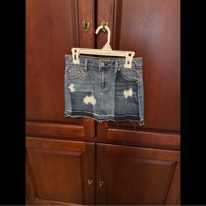 Tractr Distressed Kids Denim Skirt